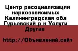 Центр ресоциализации наркозависимых - Калининградская обл., Гурьевский р-н Услуги » Другие   